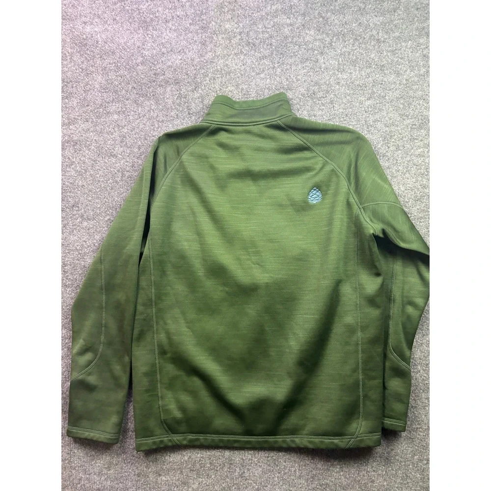 Stio Gannett Peak Fleece Pullover Mens XL Green Fleece Quarter Zip Sweater